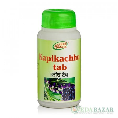 Капикачху (Kapikachhu) природный афродизиак для женщин и мужчин, 120 таб, Шри Ганга (Shri Ganga) фото