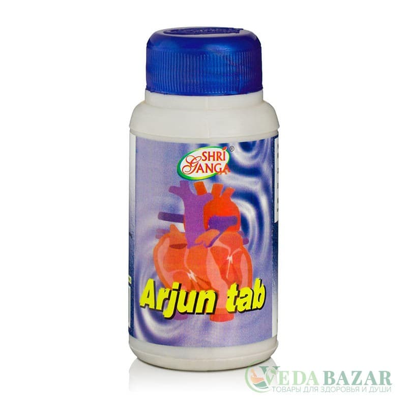 Арджуна (Arjun) от сердечно-сосудистых заболеваний, 200 таб, Шри Ганга (Shri Ganga) фото