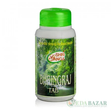 Бринградж (Bhringraj) омолаживающее средство, 200 таб, Шри Ганга (Shri Ganga) фото