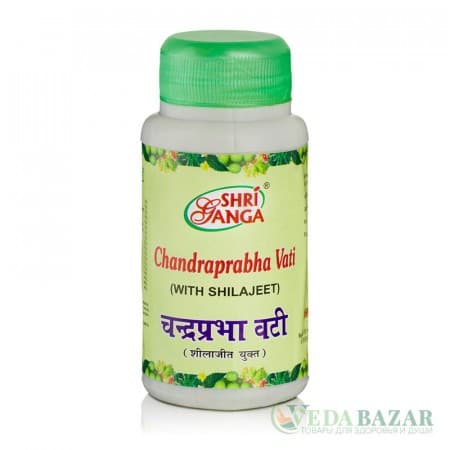 Чандрапрабха Вати (Chandraprabha Vati) лечение мочеполовой системы, 100 гр, Шри Ганга (Shri Ganga) фото