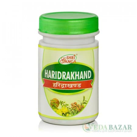 Харидракхандам (Haridrakhand) лечние аллергии и кожных заболеваний, 100 гр, Шри Ганга (Shri Ganga) фото